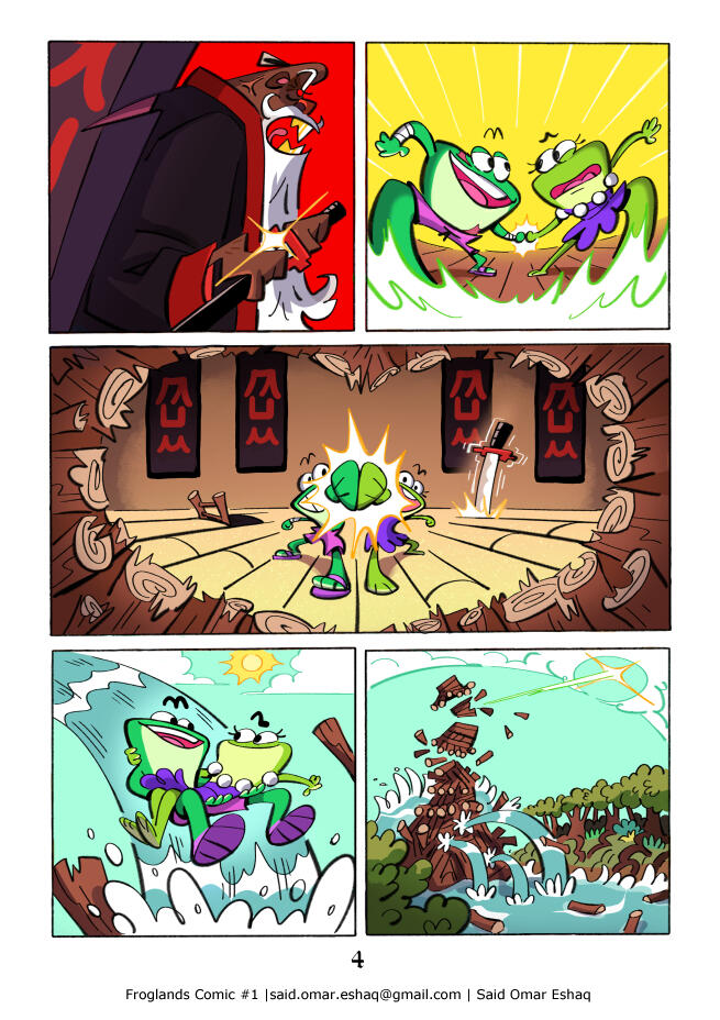Froglands Comic #1 - River Date | Page 4 of 4